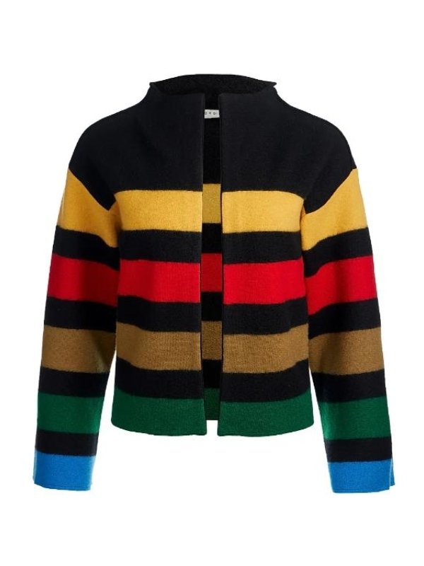The View Joy Behar Multicolor Striped Jacket