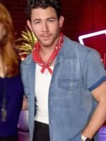 The Voice S28 Nick Jonas Blue Denim Shirt