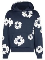 Unisex Denim Tears Pullover Navy blue Hoodie
