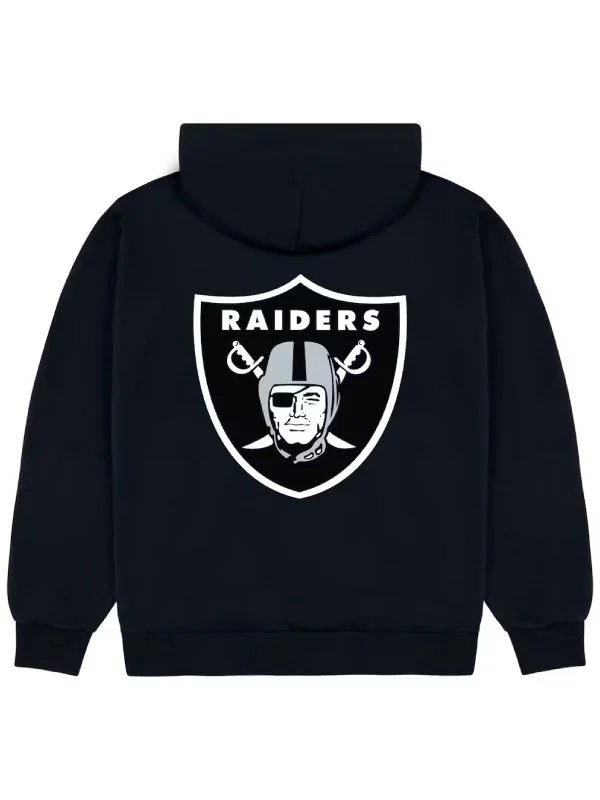 Unisex Las Vegas Raiders GOLF WANG Logo Black Pullover Fleece Hoodie