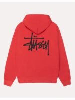 Unisex Red Stussy Hoodie