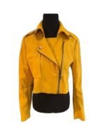 Wizards Beyond Waverly Place Janice LeAnn Brown Yellow Leather Jacket