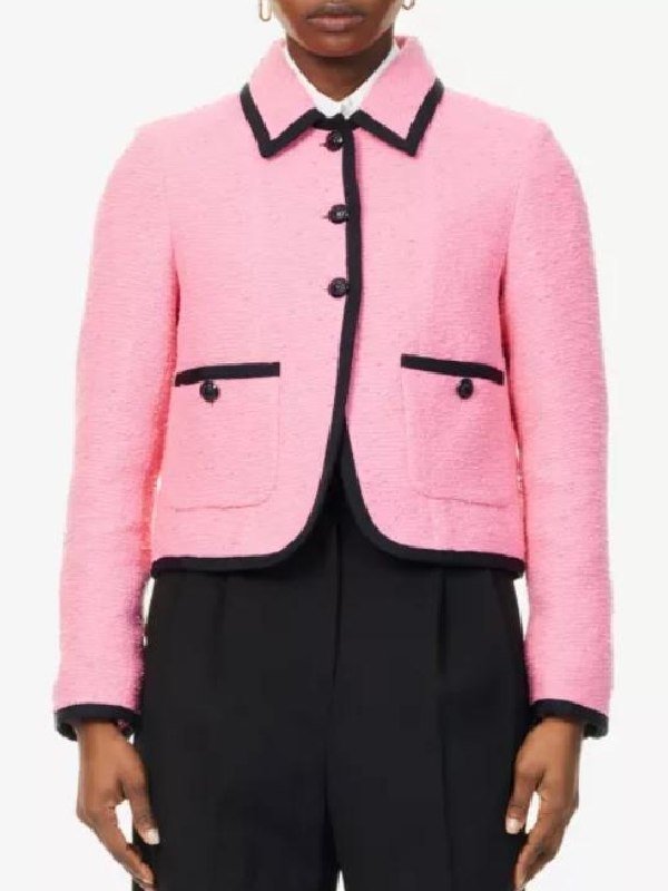 2025 America’s Newsroom Dana Perino Pink Crop Jacket