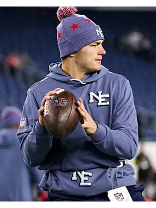 2025 Drake Maye Patriots Rivalries Sideline Hoodie