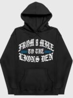 2025 Eminem Detroit Lions Helmet Black Hoodie