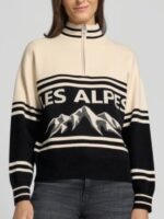 2025 Les Alpes Funnel-Neck Knit Jumper