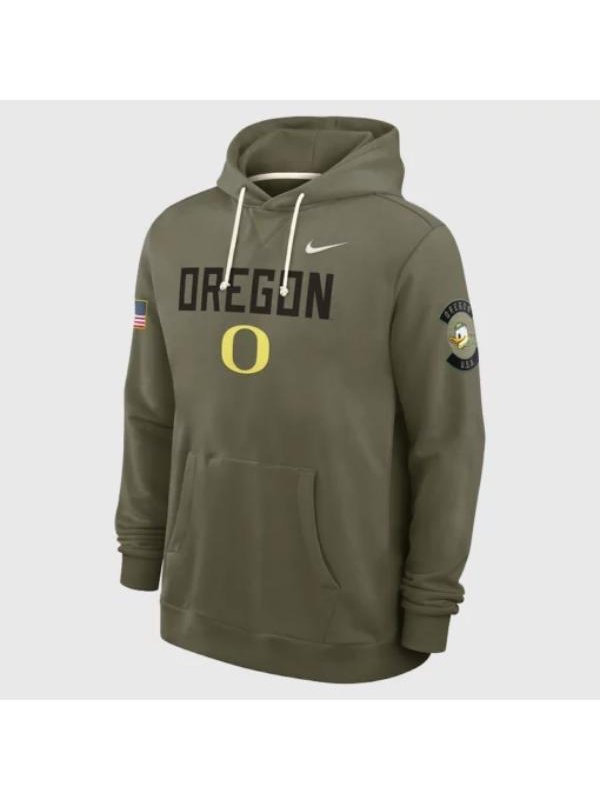 2025 Oregon Ducks Military Appreciation Hoodie