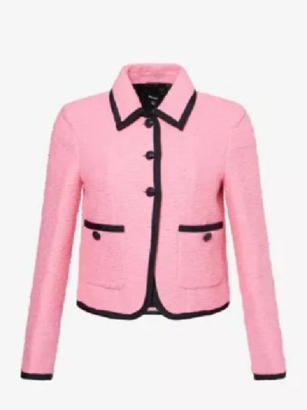 America’s Newsroom 2025 Dana Perino Pink Crop Jacket