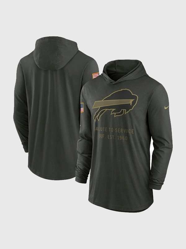 Buffalo Bills Salute to Service Hooded T-shirt