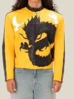 Dua Lipa Buenos Aires 2025 Dragon Leather Jacket