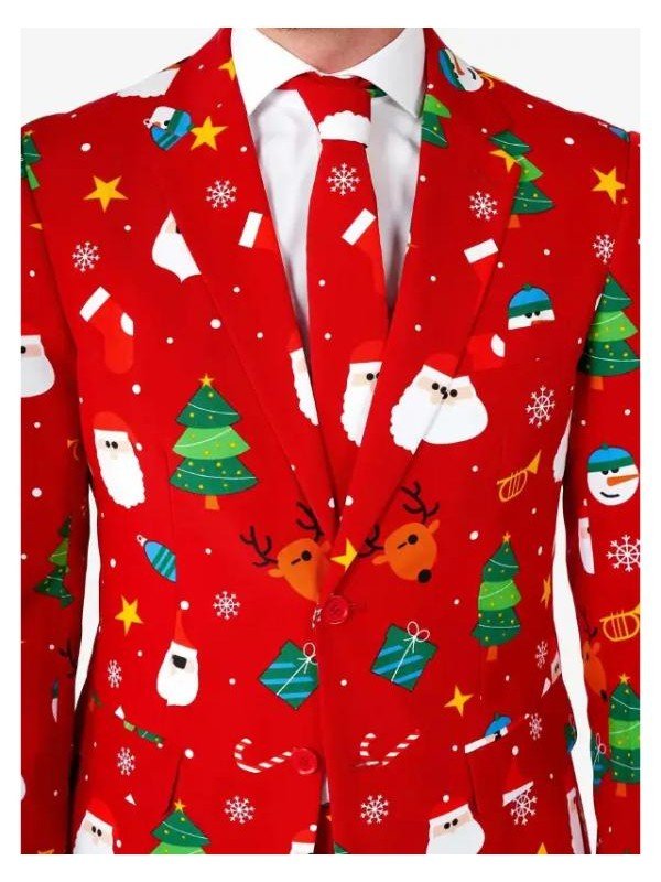 Festive Christmas Suit-Red