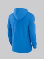 Jim Harbaugh LA Chargers Sideline Blue Hoodie