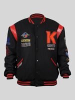 Kavinsky Reborn Black Varsity Jacket