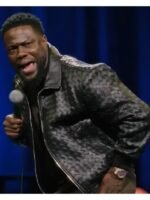 Kevin Hart Acting My Age Black Leather Jacket