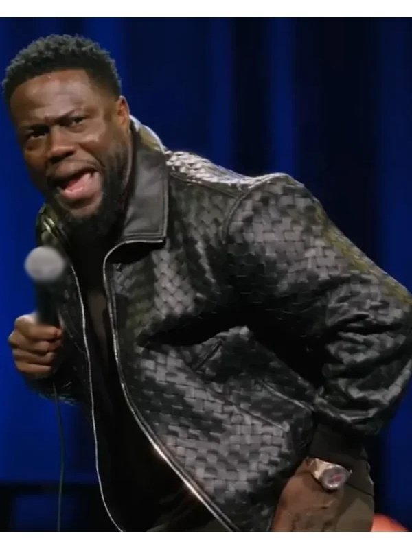 Kevin Hart Acting My Age Black Leather Jacket