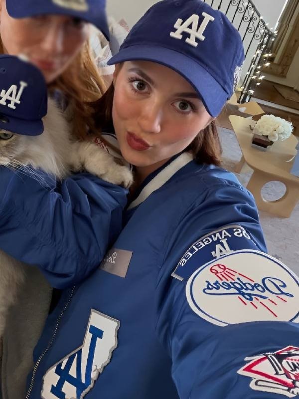 LA Dodgers vs Toronto Blue Maude Apatow LA Dodgers Jacket