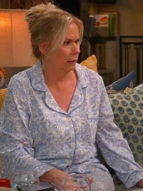 Leanne S01 Leanne Morgan Blue Printed Pajamas