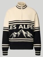 Les Alpes Funnel-Neck Knit Jumper