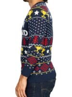 Live With Kelly And Mark Trophy Husband Christmas Sweater-Blue
