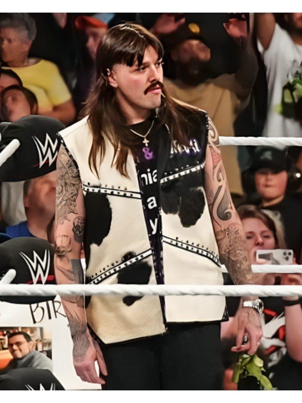 Monday Night RAW Dominik Mysterio Black and White Vest