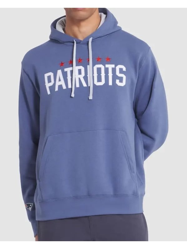 New England Patriots Storm Blue 2025 Rivalries Hoodie