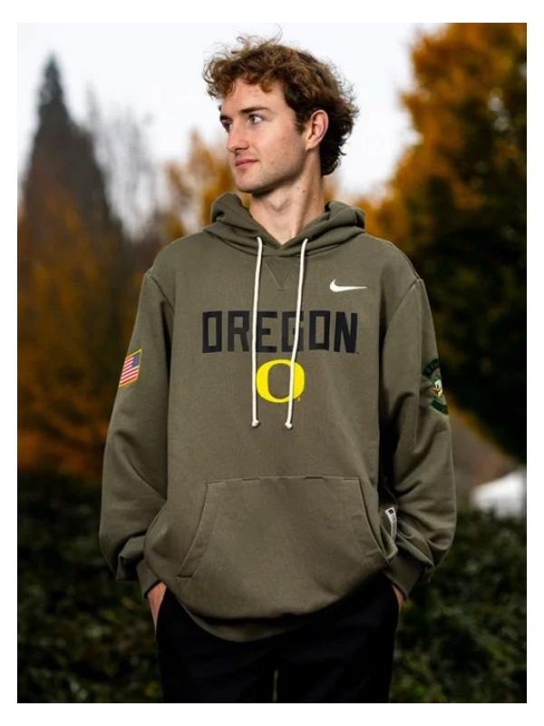 Oregon Ducks 2025 Military Appreciation Hoodie