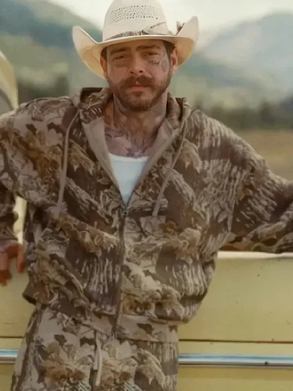 Post Malone Skims Realtree Camo Zipper Hoodie