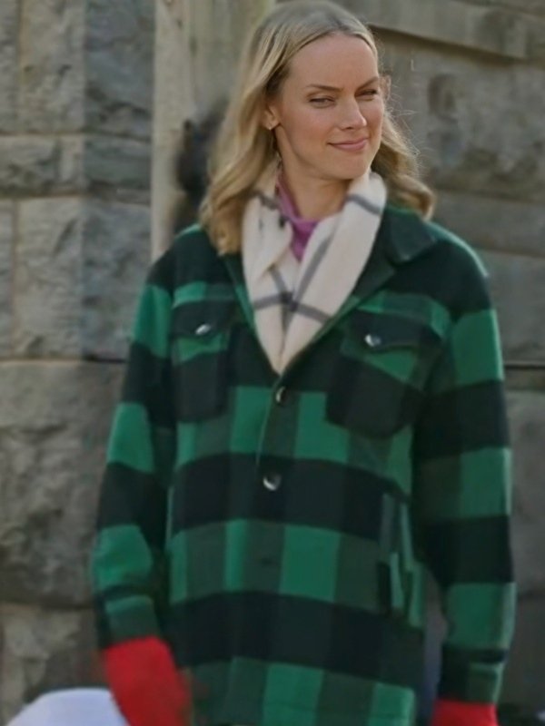 Rachel Skarsten Christmas Island Green Plaid Jacket