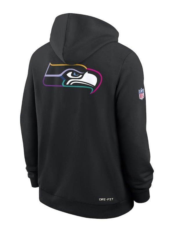 Recreation – Seattle Seahawks 2025 Crucial Catch Black Sideline Hoodie