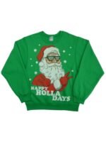 Shop Joe Burrow Happy Holla Days Christmas Sweatshirt
