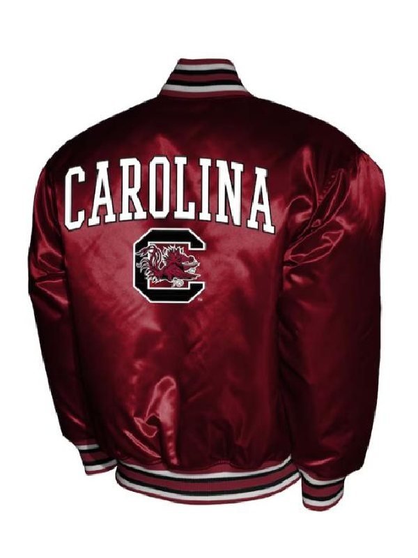 South Carolina Gamecocks Club Maroon Satin Jacket