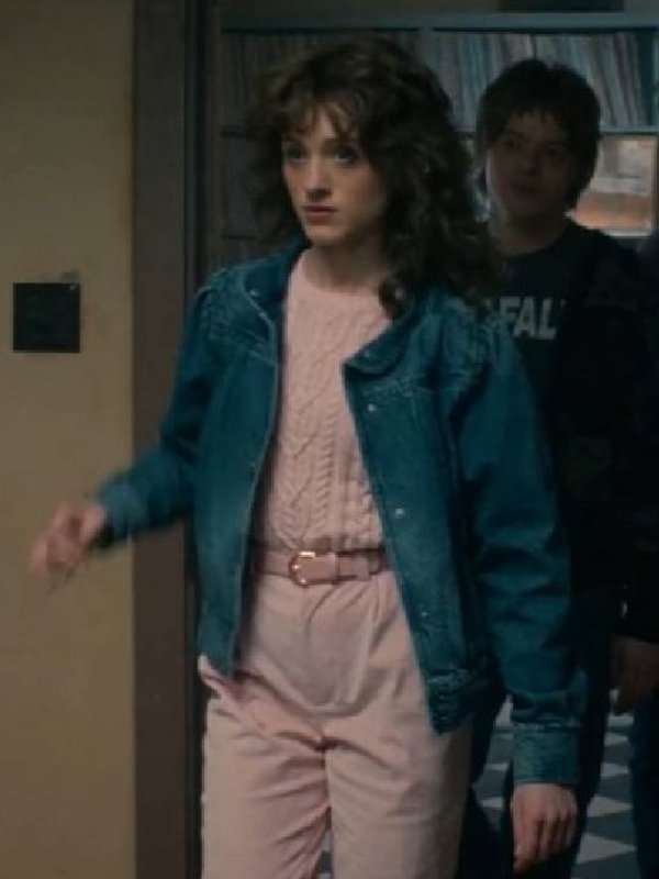 Stranger Things S05 Natalia Dyer Blue Denim Jacket