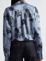 The Bold And The Beautiful 2024 Brooke Logan Blue Floral Blouse