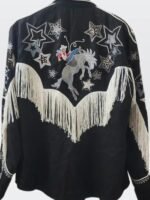 The Road 2025 Billie Jo Jones Black Star Print Western Black Shirt