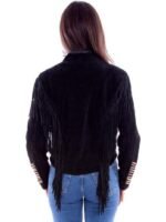The Voice 2025 Reba McEntire Black Suede Fringe Jacket