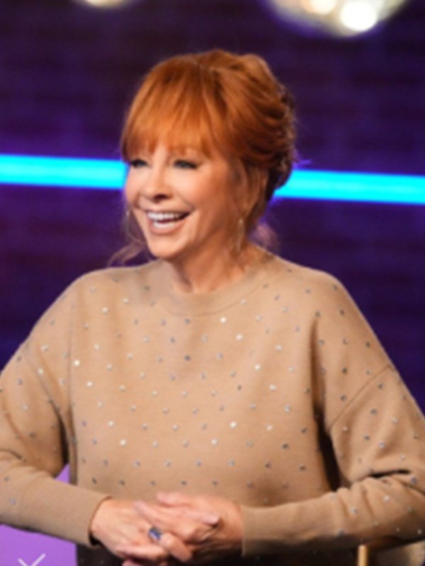 The Voice S26 Reba McEntire Beige Pullover Jumper