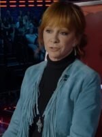 The Voice S28 Reba McEntire Fringe Jacket-Blue