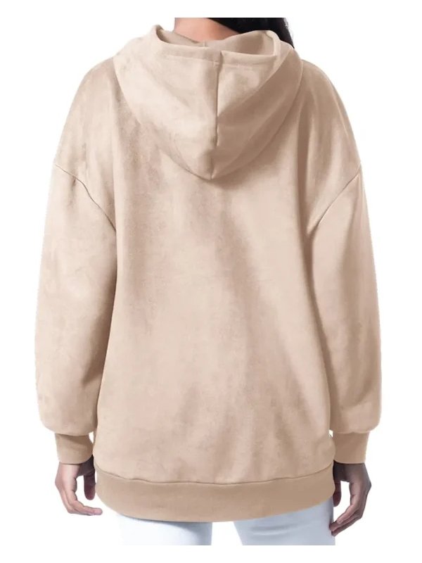 Washington Commanders Cream Oversized Pullover Hoodie