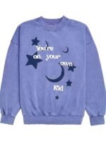 You’re On Your Own Kid Purple Crewneck Sweatshirt