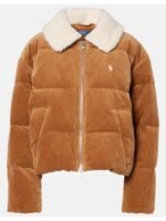 A Merry Little Ex-Mas 2025 Emily Hall Brown Corduroy Puffer Jacket