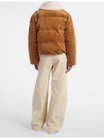 A2025 Merry Little Ex-Mas Emily Hall Brown Corduroy Puffer Jacket