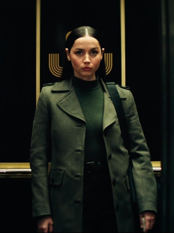 Ballerina 2025 Ana de Armas Green Trench Coat
