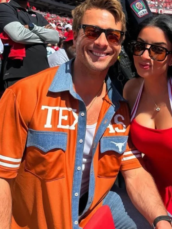 Glen Powell Kristin Juszczyk Texas Longhorns Shirt