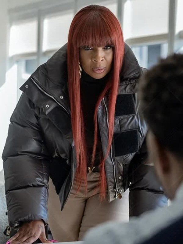 Monet TV-Series Power Book II Ghost S03 Mary J. Blige Black Puffer Jacket