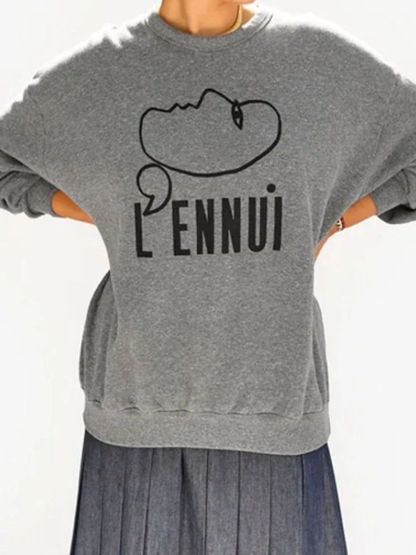 Shrinking Season02 Liz Grey Oversized Sweatshirt