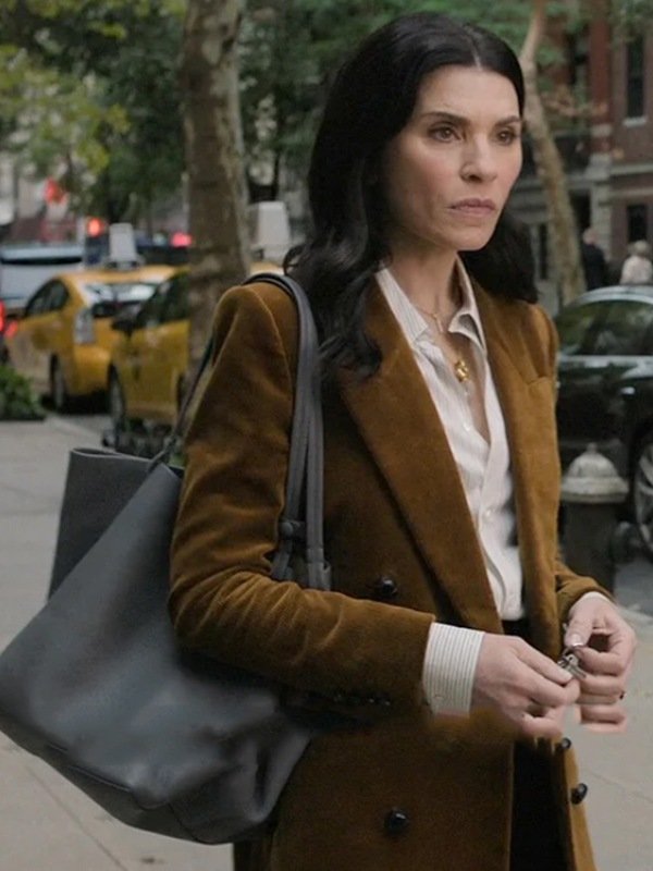 The Morning Show S03 Julianna Margulies Brown Corduroy Coat