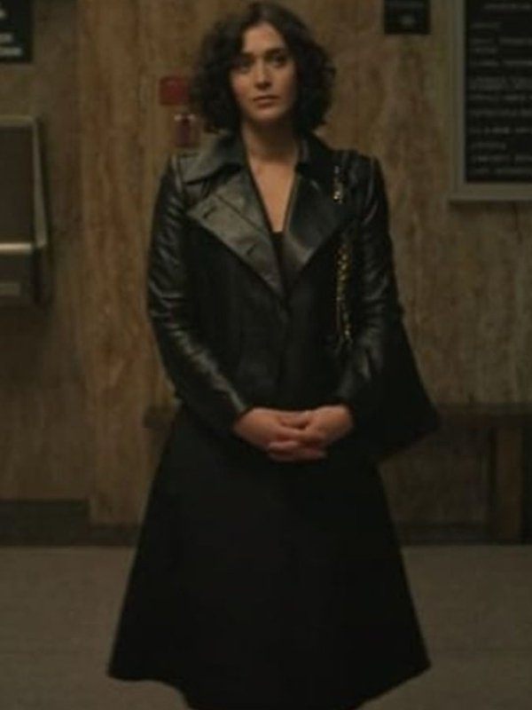 2023 Fatal Attraction Lizzy Caplan Black Leather Jacket