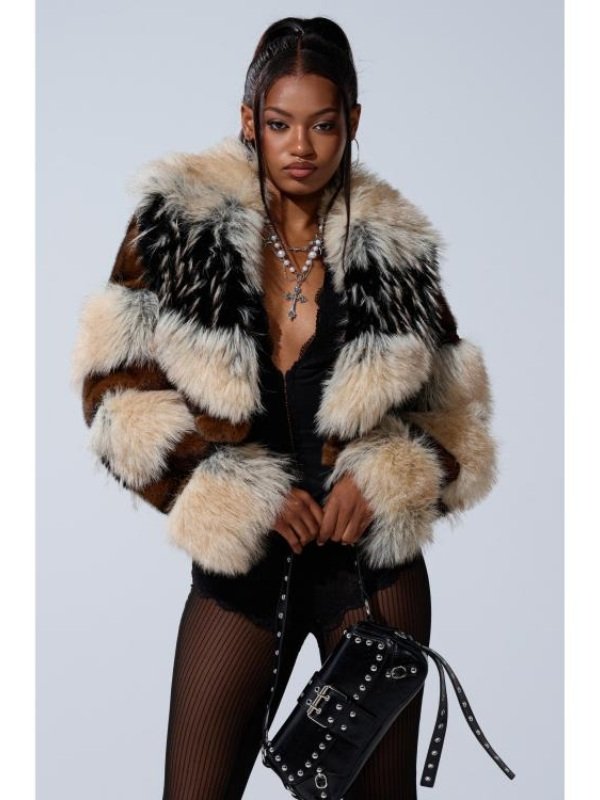 2026 Beyond The Gates Dominique Madison Crop Fur Jacket