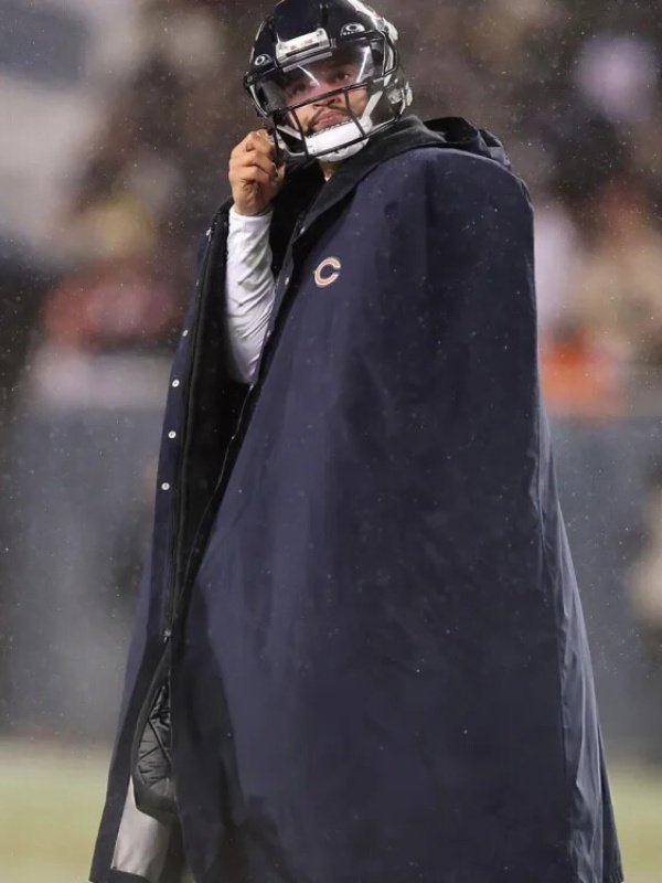 2026 Caleb Williams Chicago Bears Cape Coat