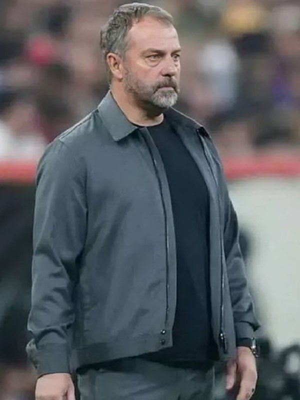 2026 Hansi Flick Cotton Jacket-Grey